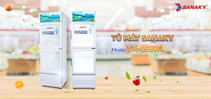 Tủ mát Sanaky 2 cánh 250 lít VH-258WL 5 Tủ mát Sanaky 2 cánh 250 lít VH-258WL