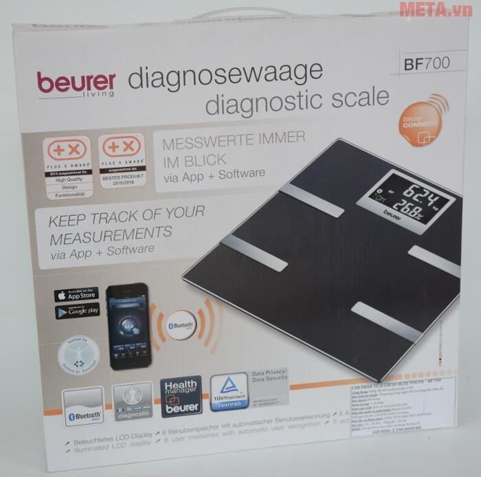 Cân điện tử phân tích cơ thể kết nối không dây BF700