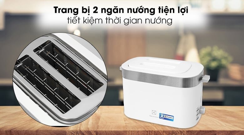 Trang bị 2 khay nướng riêng biệt