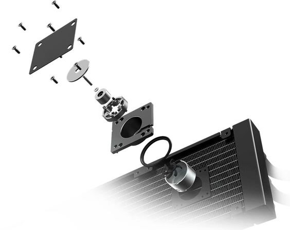 Tản nhiệt nước MSI MAG CORELIQUID C240 ̣̣(Ảnh 3)