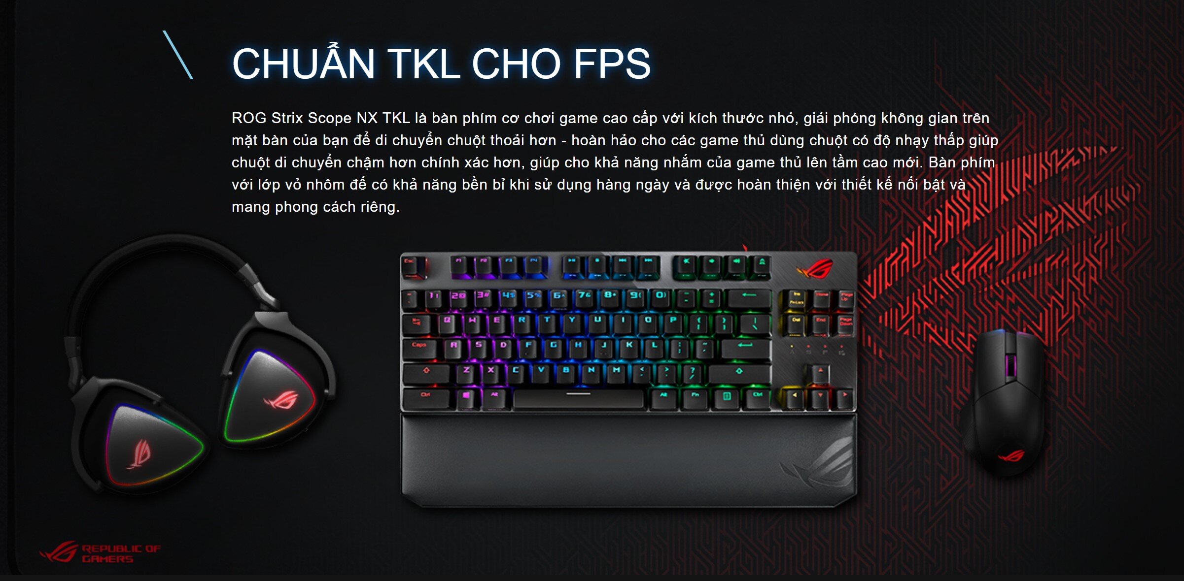 Bàn phím Asus ROG Strix Scope NX TKL