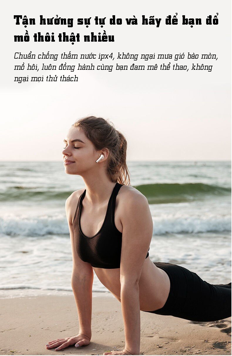 Tai nghe không dây PISEN True wireless Ai3 PA-BHD03 màu trắng