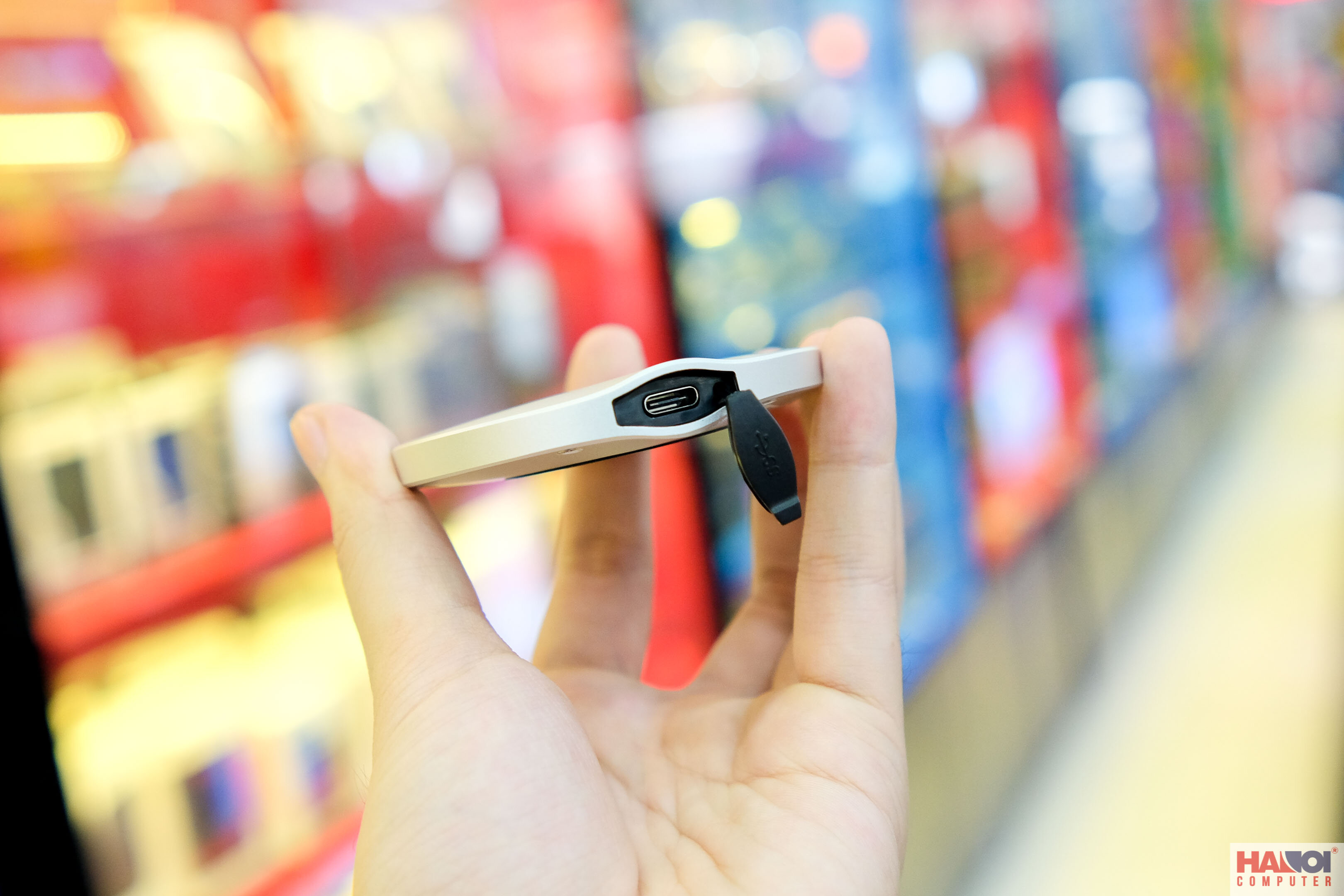 Ổ cứng di động SSD SILICON POWER Bolt B80 256GB Bạc,USB TypeC - SP256GBPSDB80SCS