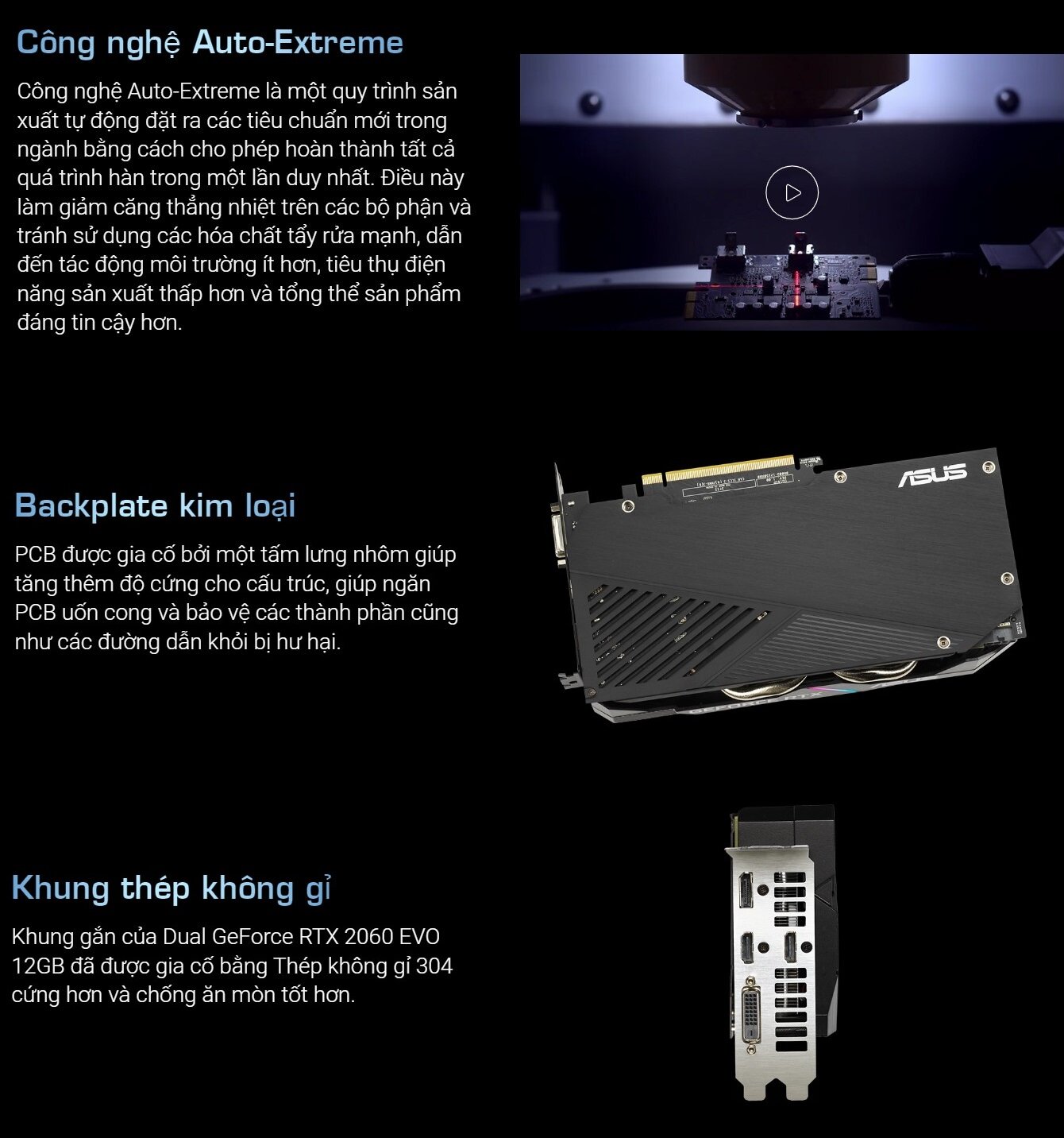 Card màn hình Asus DUAL-RTX2060-12G-EVO