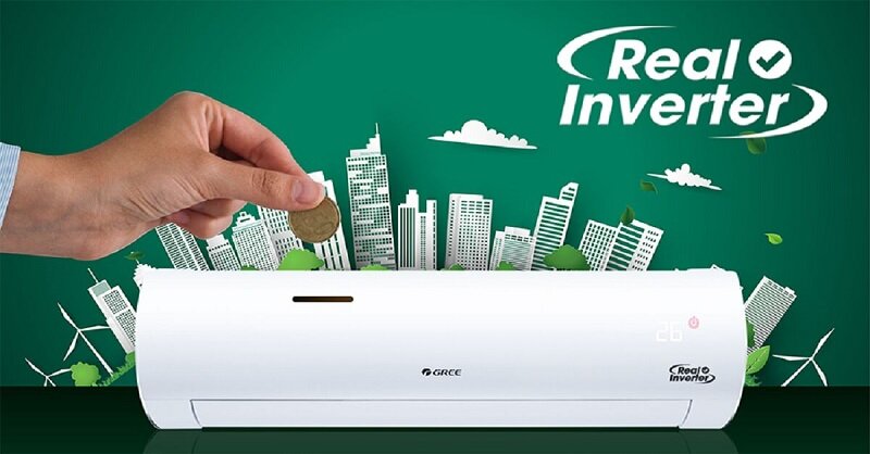 Điều hòa Gree Inverter 9000 BTU 2 chiều CHARM9HI tiết kiệm điện