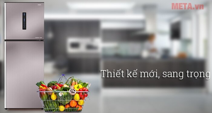 Tủ lạnh Inverter Aqua AQR-I346BN 318 lít Tủ lạnh Inverter Aqua AQR-I346BN 318 lít