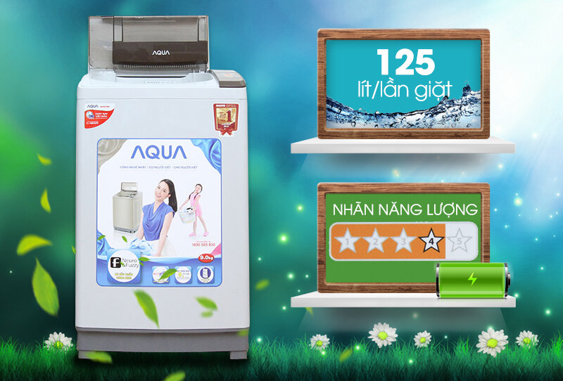 Máy giặt Aqua 9kg AQW-S90ZT Máy giặt Aqua 9kg AQW-S90ZT