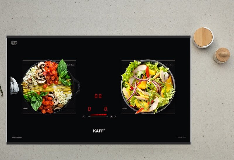 Kaff KF-IH201II được trang bị hai vùng nấu từ với công suất lớn