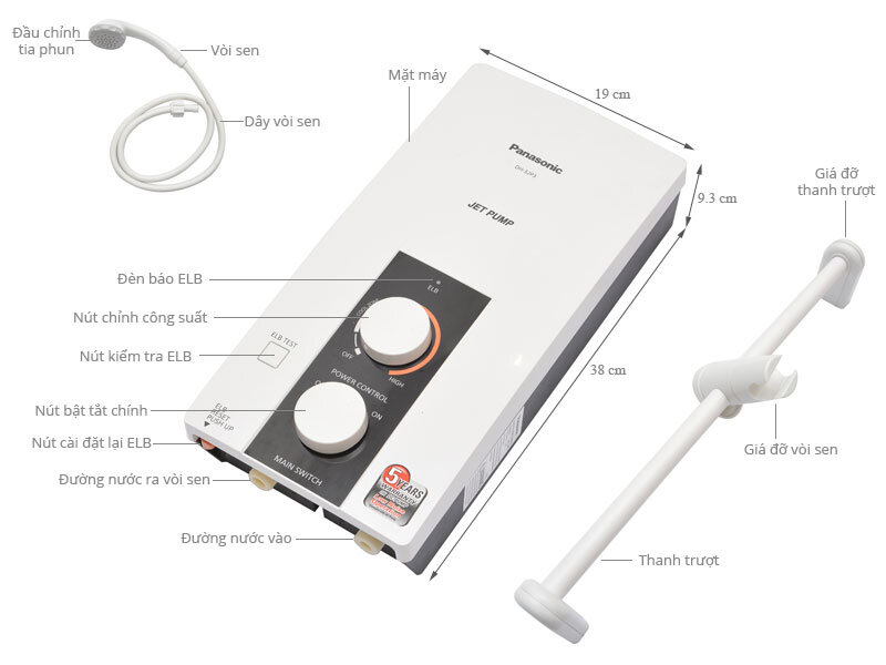 Máy nước nóng Panasonic DH-3JP3VK Máy nước nóng Panasonic DH-3JP3VK