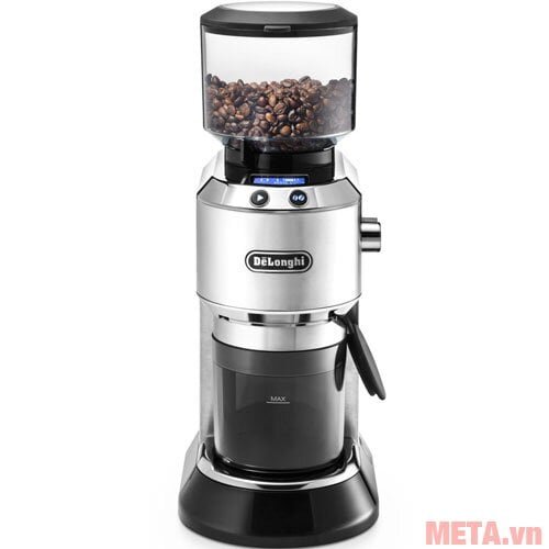 Máy xay cà phê Delonghi KG521.M có dung tích ngăn đựng hạt là 350g Máy xay cà phê Delonghi KG521.M có dung tích ngăn đựng hạt là 350g