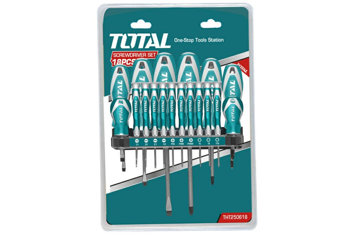 Bộ 18 tua vít Total THT250618