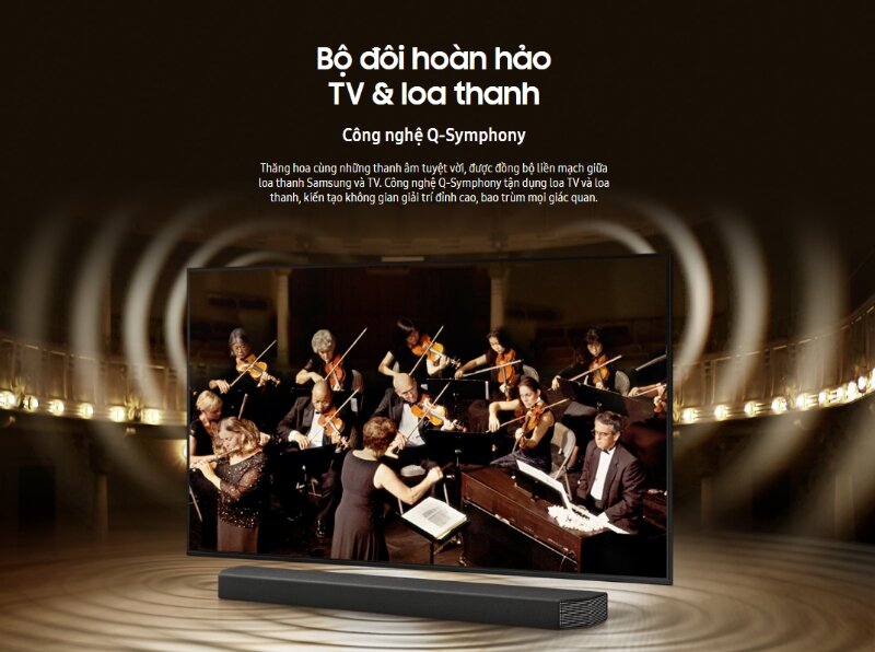 Smart tivi Samsung 55 inch 4K UA55AU7002 công nghệ âm thanh