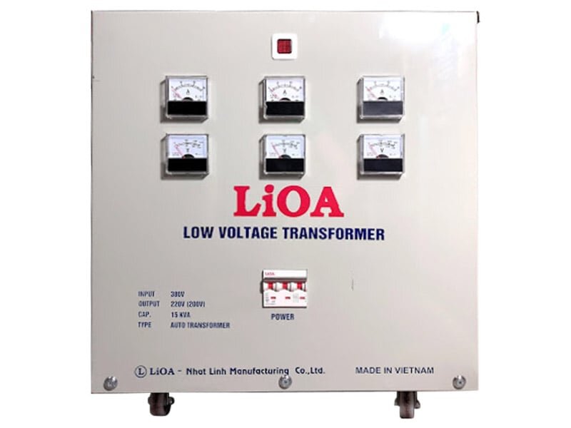 Biến áp đổi nguồn hạ áp 3 pha LiOA 10KVA - 3K101M2YH5YT Biến áp đổi nguồn LiOA