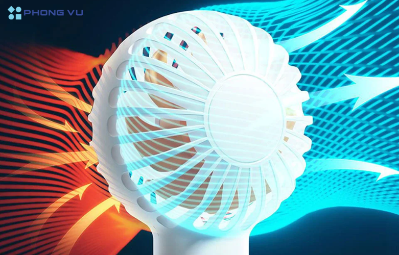 Quạt Lumias X5 Mini tích hợp động cơ không chổi than hoạt động dịu êm