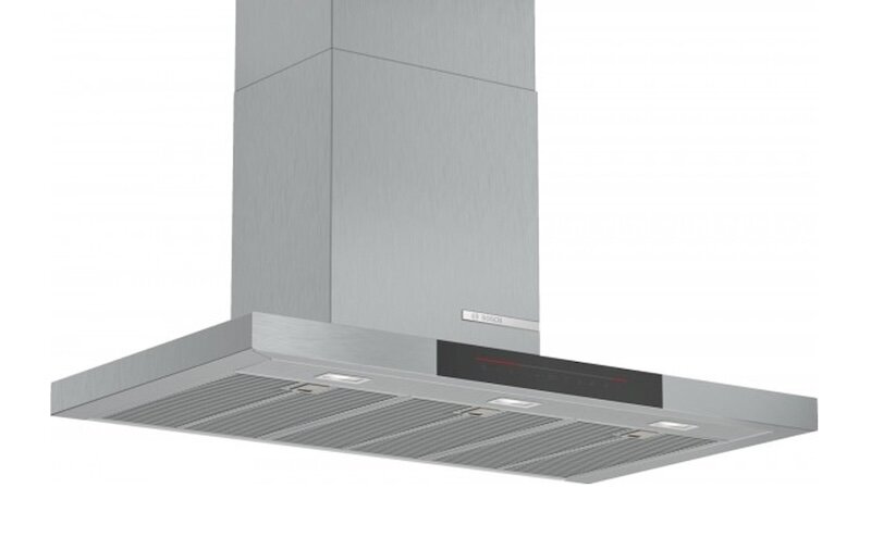 Máy hút mùi áp tường Bosch DWB98JQ50B thiết kế áp tường hiện đại (Ảnh: Bosch).