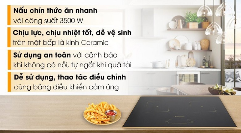 Bếp điện từ đôi Kangaroo KG438I 3.500W Bếp điện từ đôi Kangaroo KG438I 3.500W