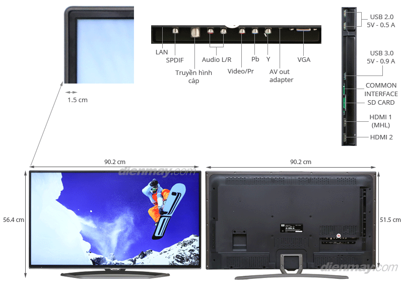 Smart Tivi 3D LED TCL L40E5700 40 inch Smart Tivi 3D LED TCL L40E5700 40 inch