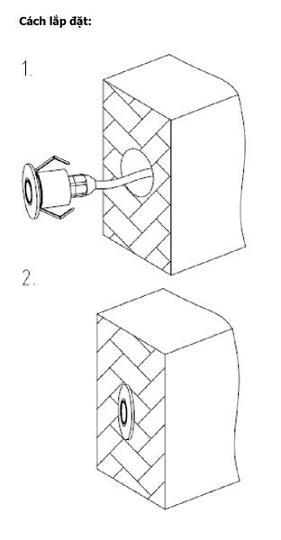 Đèn Gắn Tường Trang Trí Ngoài Trời LED NBL5705 Ánh Sáng Vàng (Sao chép)