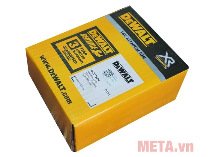 Thân máy khoan pin Dewalt DCD796N