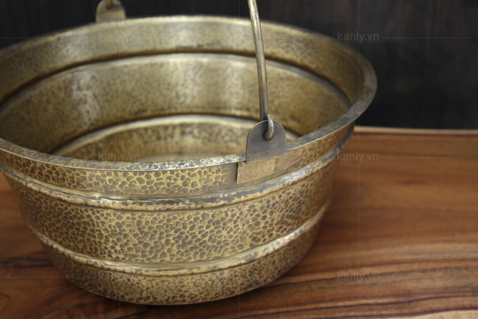 Chậu rửa lavabo bằng đồng Kanly RSC411V/12V 