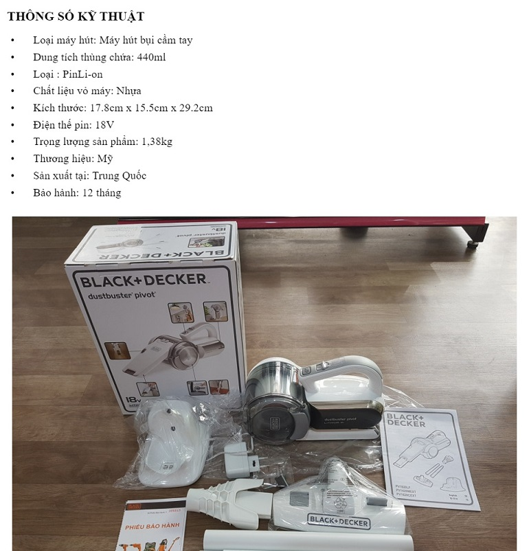 Máy hút bụi Black