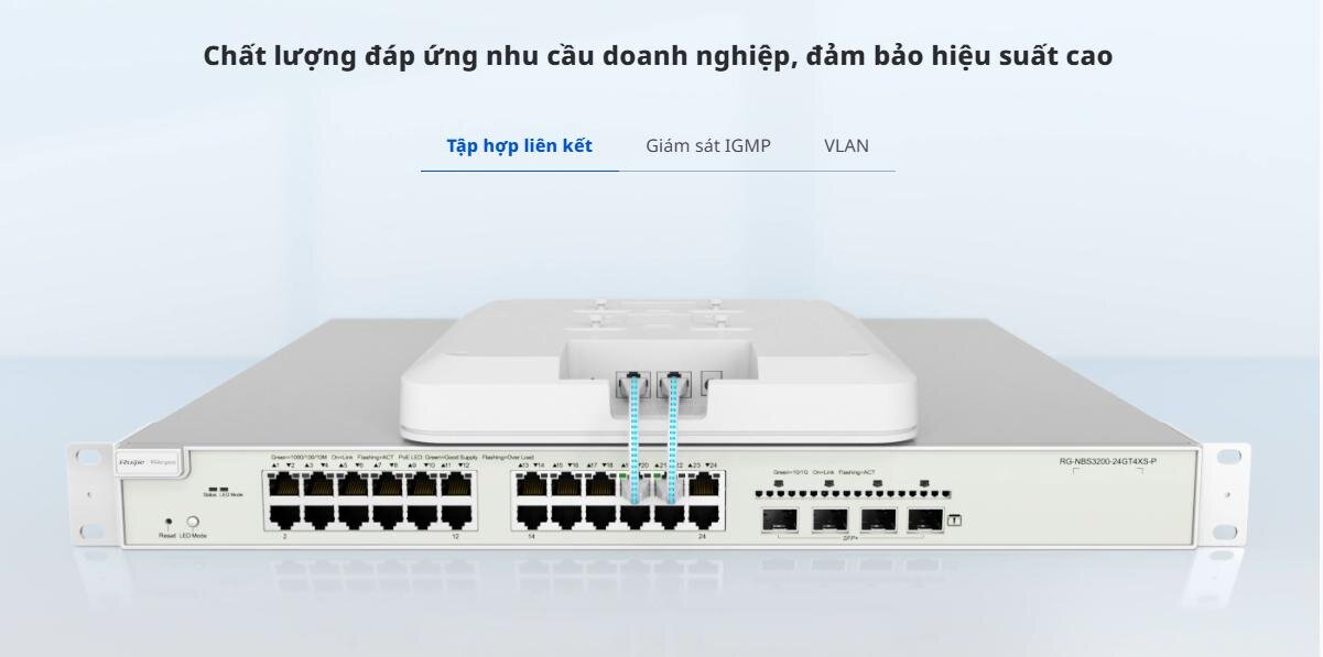 Switch RUIJIE REYEE RG-NBS3100-24GT4SFP-V2 24 cổng 10/100/1000BASE-T 3