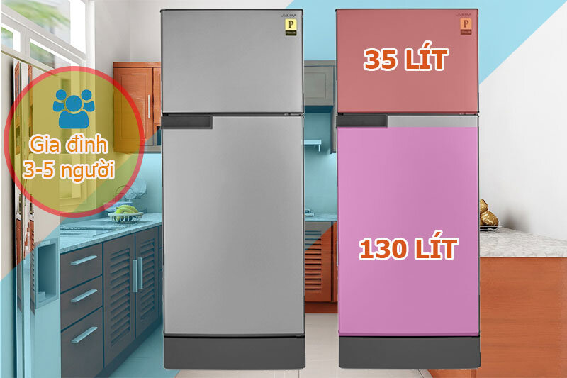 Tủ lạnh Sharp 180 lít SJ-198P-CSA Tủ lạnh Sharp 180 lít SJ-198P-CSA