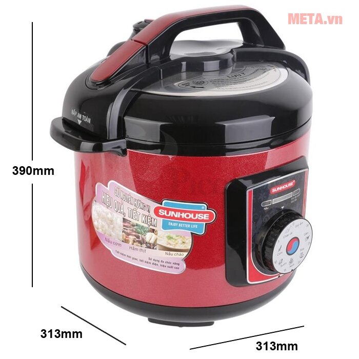 Nồi áp suất đa năng Sunhouse SHD1756 - 6 lít