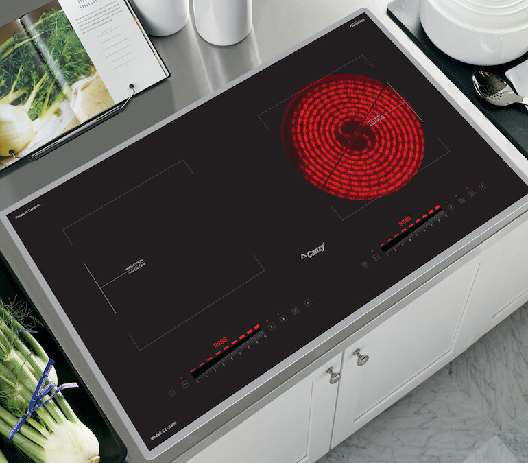 Bếp từ hồng ngoại Canzy CZ-52IH sử dụng bảng điều khiển cảm ứng trượt Slider siêu nhạy