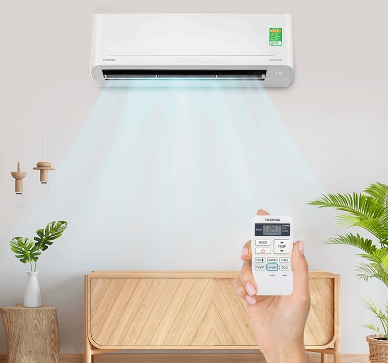 Điều hòa Toshiba Inverter 12000 BTU 1 chiều RAS-H13S5KCV2G-V gas R-32 8 Điều hòa Toshiba 12000 BTU 1 chiều inverter RAS-H13S5KCV2G-V