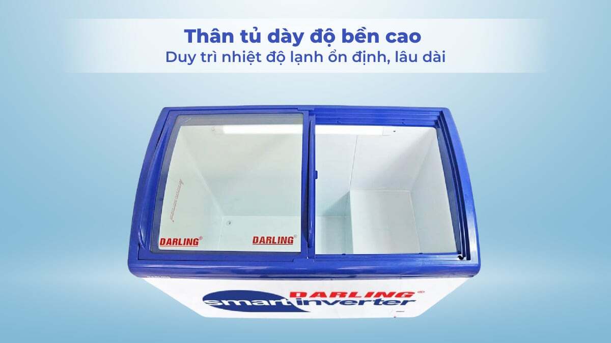 Tủ đông Darling Inverter 400 lít DMF-4079ASKI có foam tủ dày dặn Tủ đông Darling Inverter 400 lít DMF-4079ASKI có foam tủ dày dặn