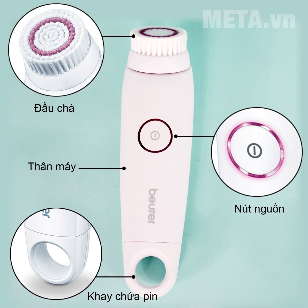 Máy rửa mặt tẩy tế bào chết Beurer FC45