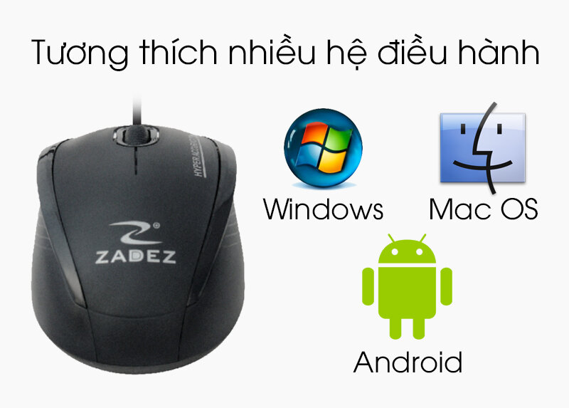 Chuột có dây Zadez M116 Đen