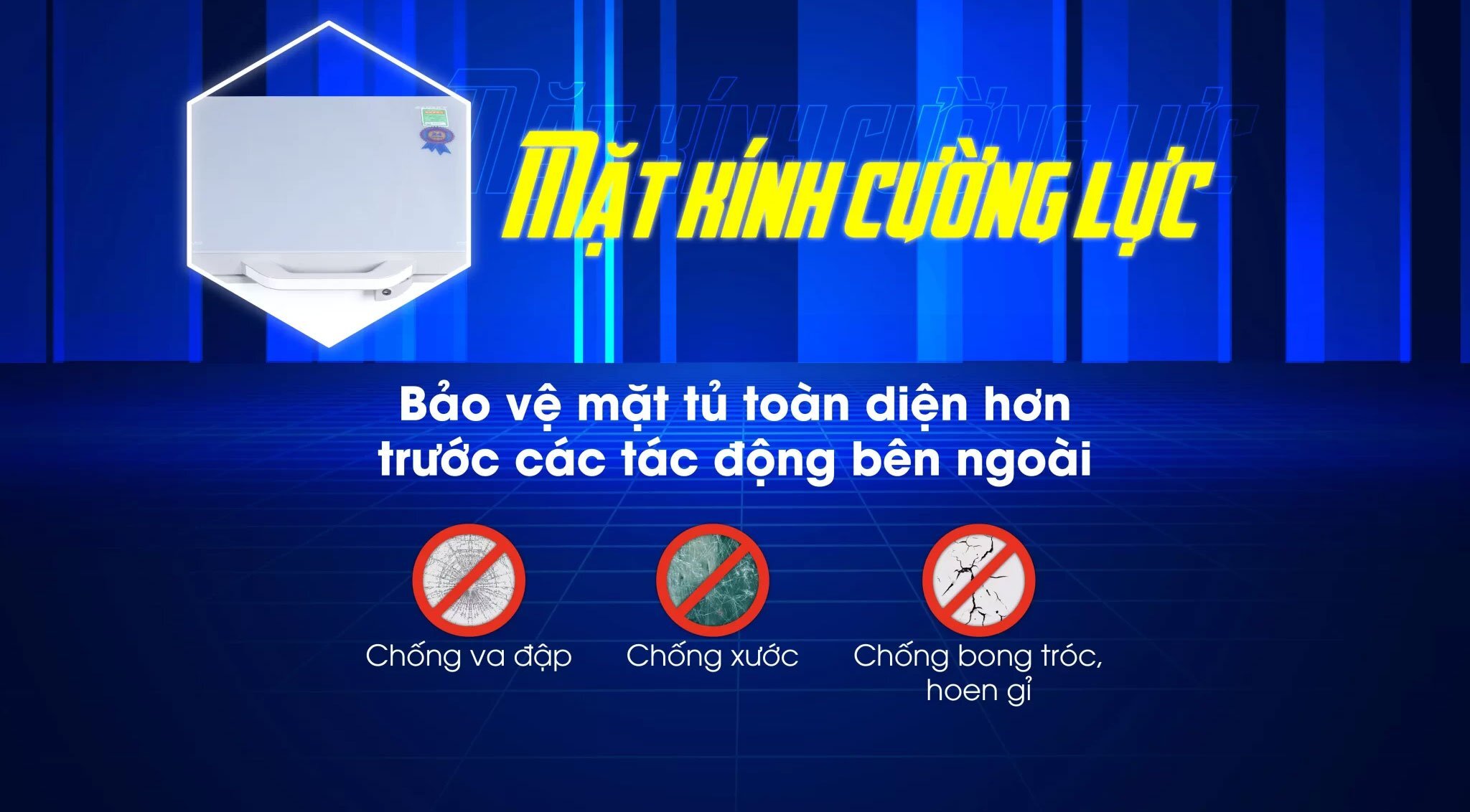 Tủ đông có mặt kính cường lực Tủ đông
