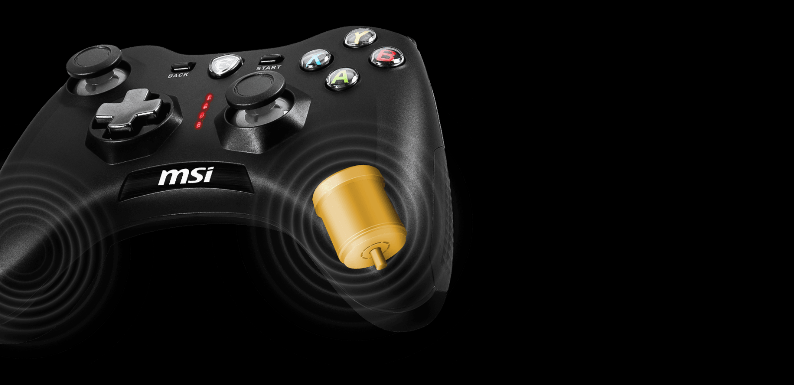 Tay cầm chơi game không dây MSI Force GC30 V2 Màu Đen 6