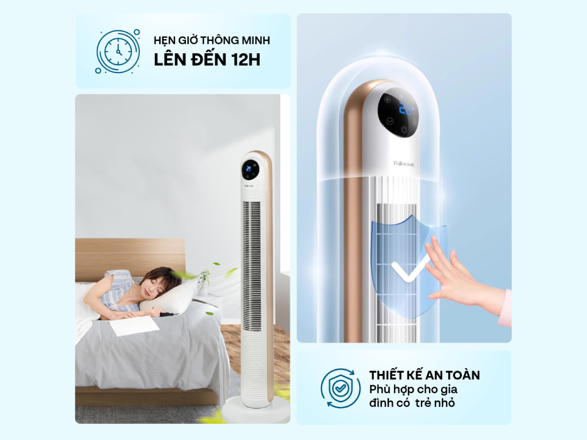 Quạt tháp điện tử FujiHome TF-13E