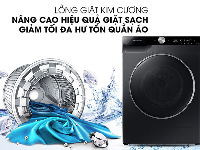 Lồng giặt kim cương bảo vệ quần áo Giảm hư tổn quần áo