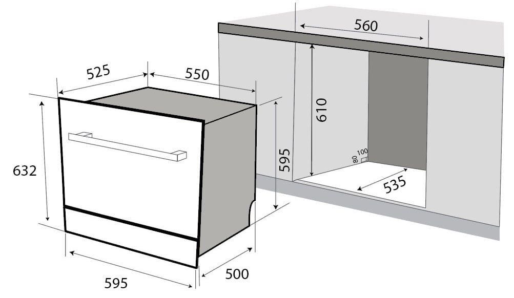 Máy rửa chén Kaff KF-BISMS8 Plus