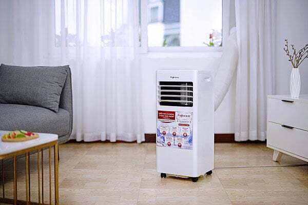 Điều hòa di động mini FujiHome PAC07 được trang bị công suất làm lạnh là 7.000 BTU Điều hòa di động mini FujiHome PAC07 được trang bị công suất làm lạnh là 7.000 BTU