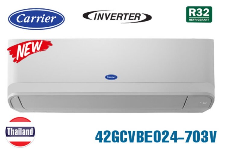 Máy lạnh Carrier 24000 BTU Inverter 38/42GCVBE024 sở hữu thiết kế sang trọng và hiện đại