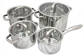 Bộ xong inox Elmich 5 đáy(bộ 4) 2353670 Bộ xong inox Elmich 5 đáy(bộ 4) 2353670