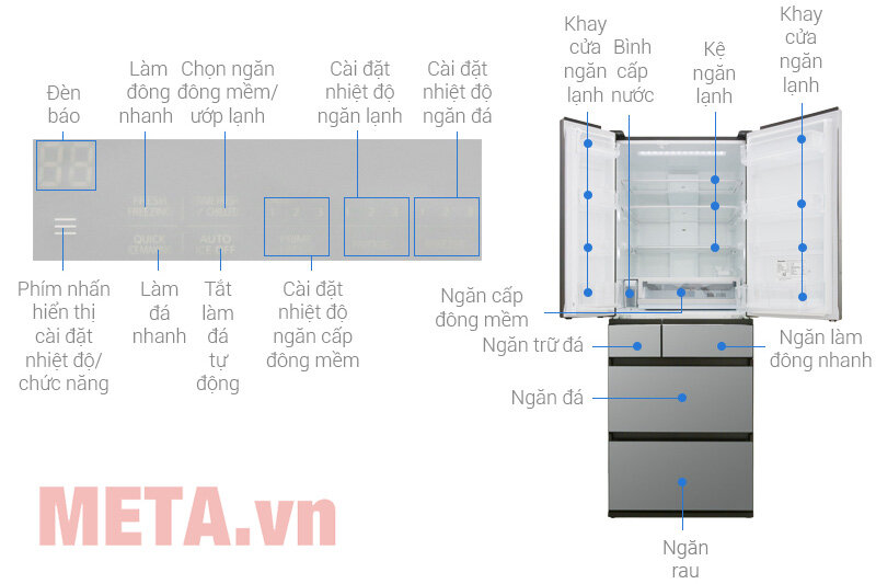 Tủ lạnh inverter Panasonic NR-F603GT-X2 589 lít