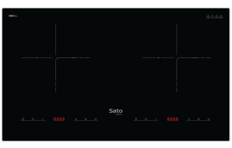Bếp từ Sato Alpha SIH189 N1 (A) thiết kế âm bàn chắc chắn (ảnh: Sato).
