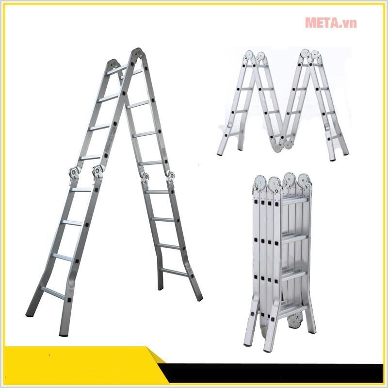 Thang nhôm gấp 4 đoạn Sumika SK 604