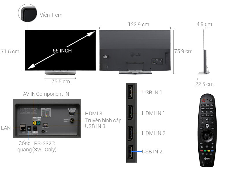 Smart Tivi OLED LG 55EG9A7T(FHD) Smart Tivi OLED LG 55EG9A7T(FHD)