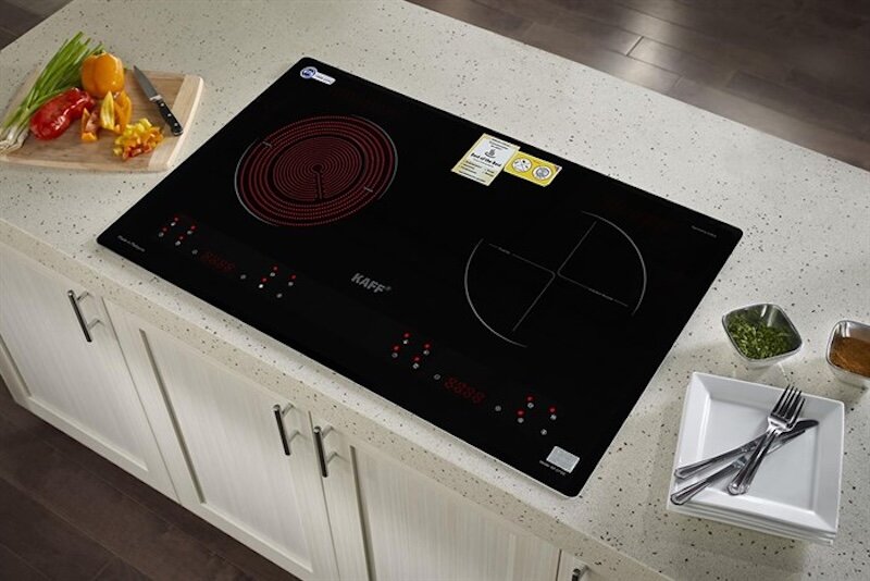 Bếp từ hồng ngoại âm Kaff KF-073IC được trang bị hàng loạt tính năng an toàn