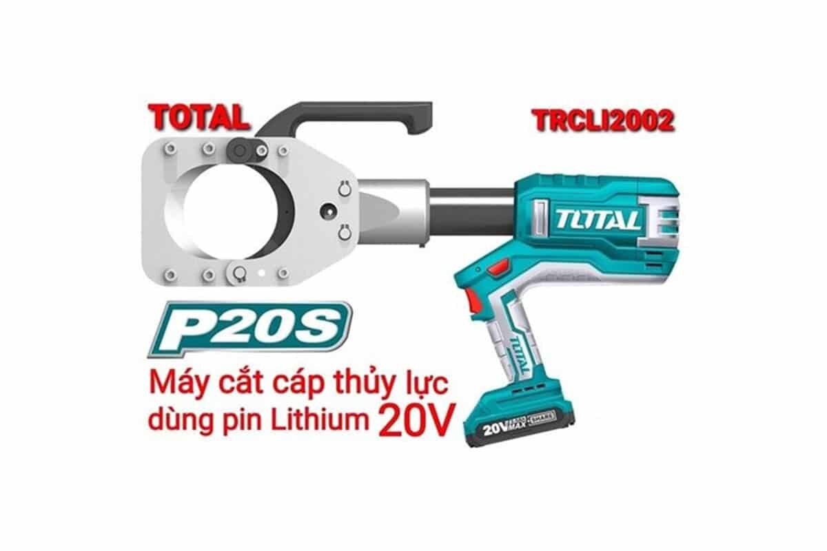 Máy cắt cáp thủy lực pin 20v Total TRCLI2002