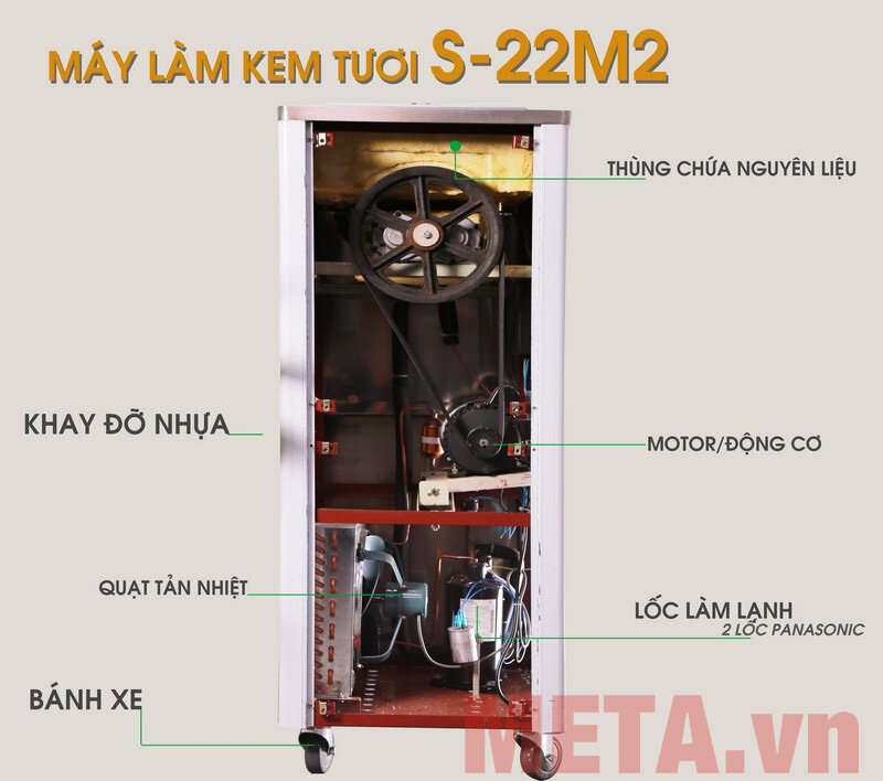 Máy làm kem tươi Donper BQL S22-2M (2 block)