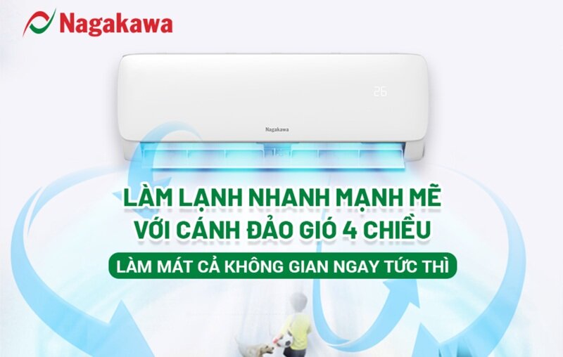 Điều hòa Nagakawa 9000 BTU 1 chiều NS-C09R2M09