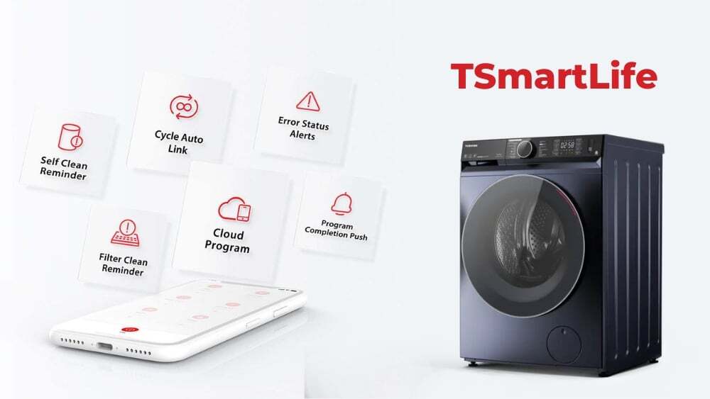Máy giặt Inverter điều khiển được bằng điện thoại Máy giặt Inverter